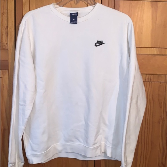 nike crewneck sweatshirt white